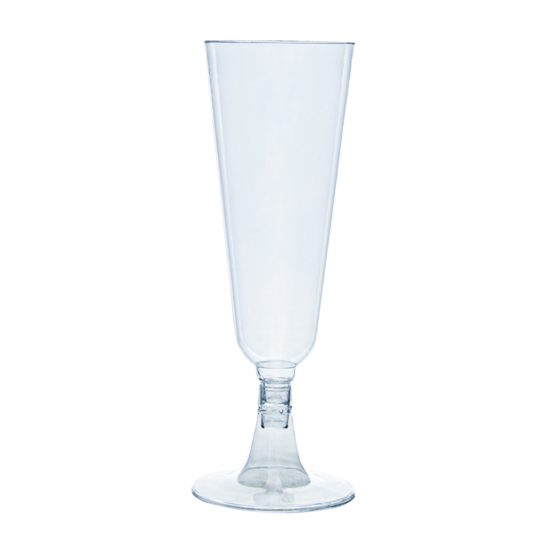 10 flûtes à champagne transparent en plastique L'Incroyable